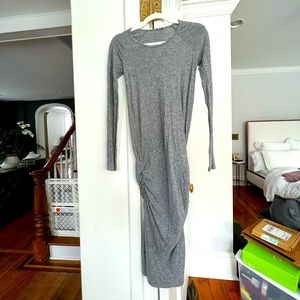 Monrow grey long sleeve fitted dress.  Size XS
